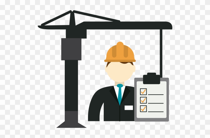 Site Inspections - Civil And Structural Engineer Cartoon Clipart #3843690