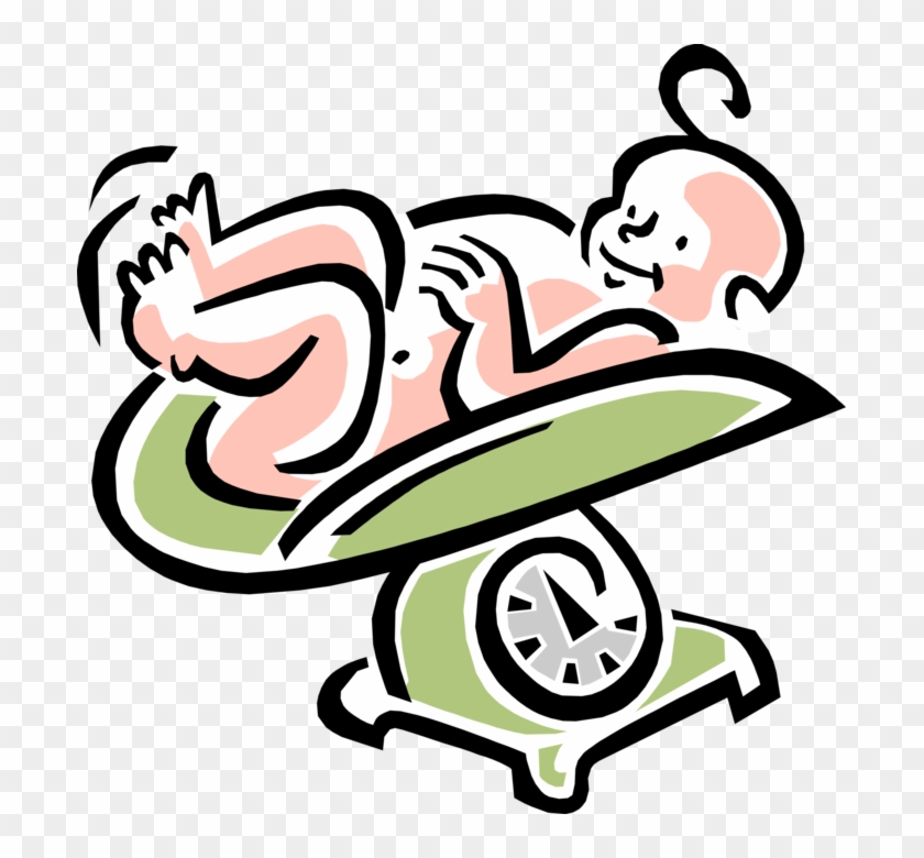 Vector Illustration Of 1950's Vintage Style Newborn - Low Birth Weight Clipart - Png Download #3843855