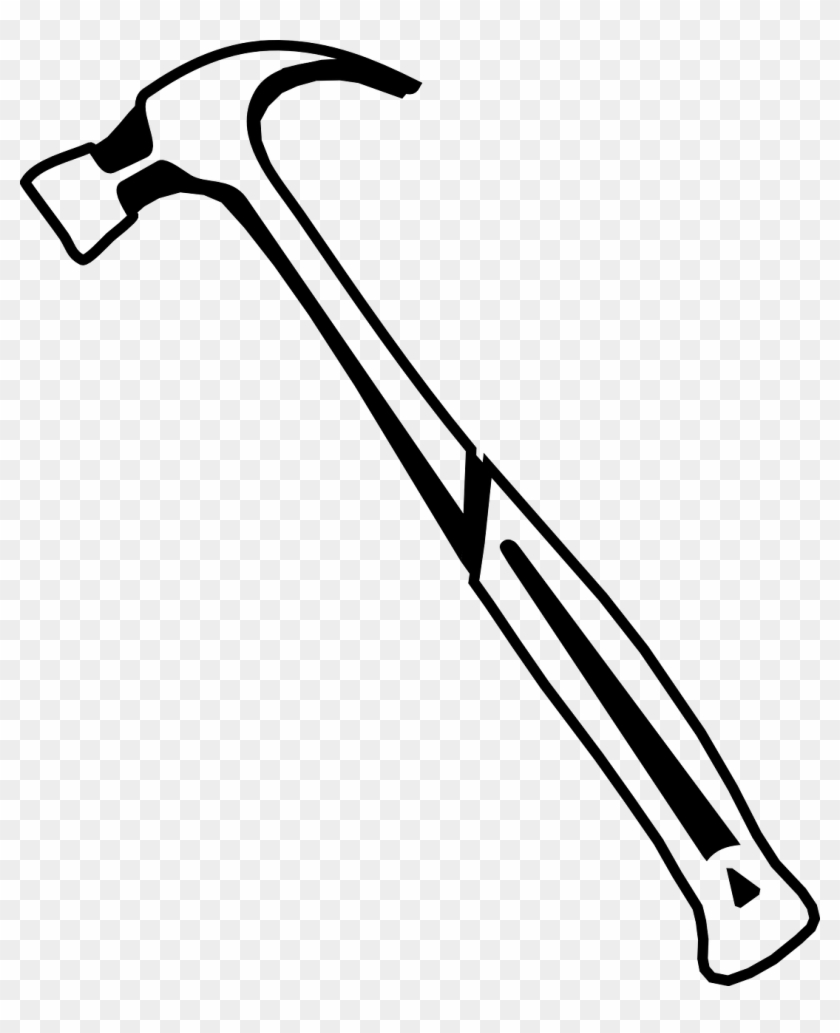 Hammer Tools Carpentry Png Image - Hammer Drawing Png Clipart