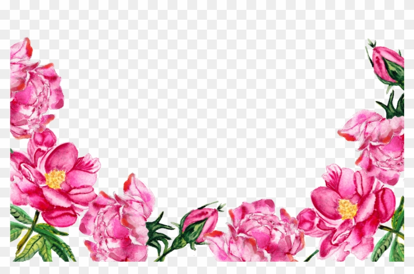 Pink Flowers Bottom Clipart