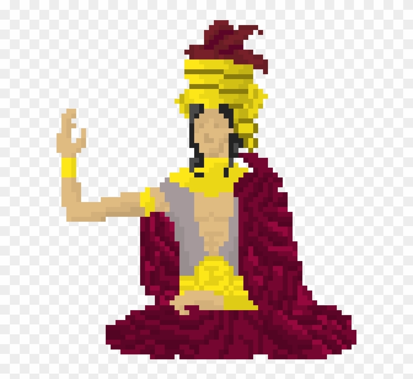 Inca Emperor - Inca Pixel Art Clipart