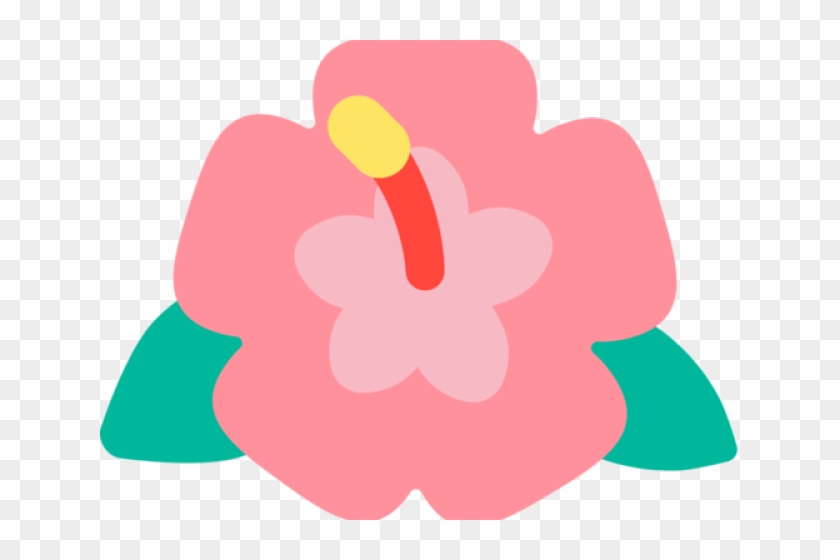 Hibiscus Clipart Emoji - Flor De Hibisco Png Transparent Png