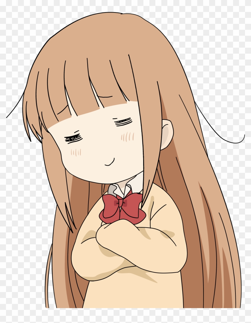 56540464 - Anime Girl Smug Face Transparent Clipart