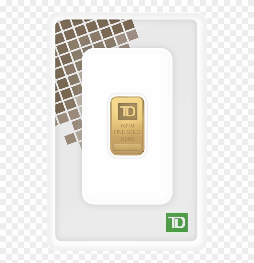 1 Gram Td Gold Bar - Td Bank Gold Bars Clipart #3844897