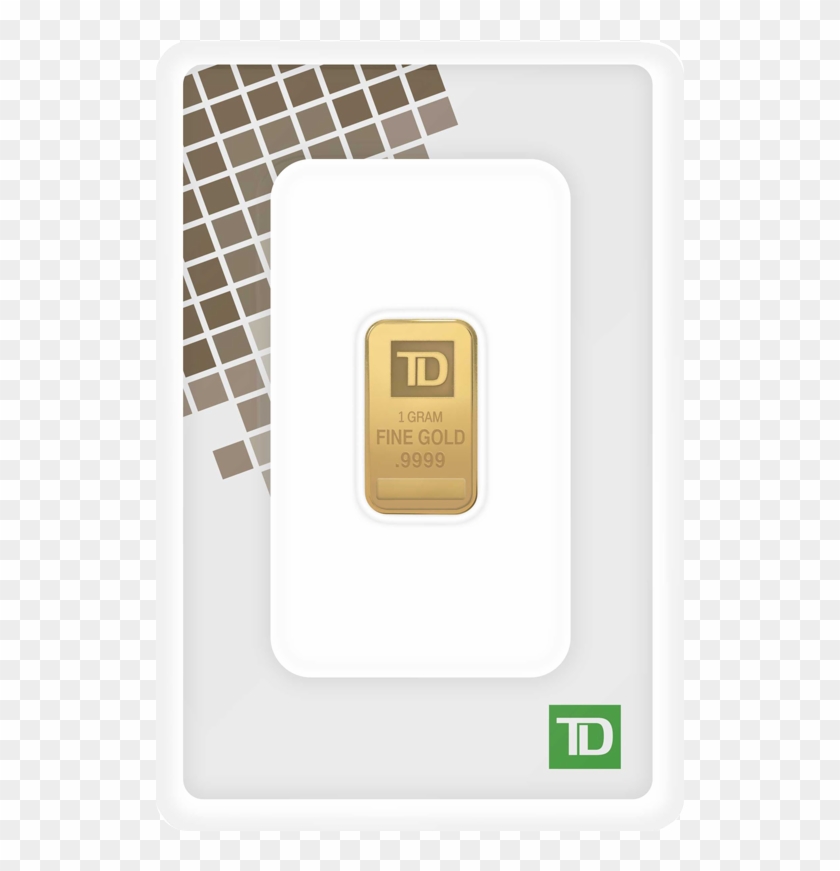 1 Gram Td Gold Bar - Td Bank Gold Bars Clipart