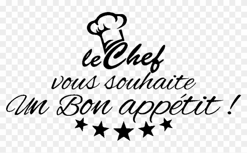Sticker Le Chef Vous Souhaite Un Bon Appetit Ambiance - Bonne Appétit Png Clipart #3844923