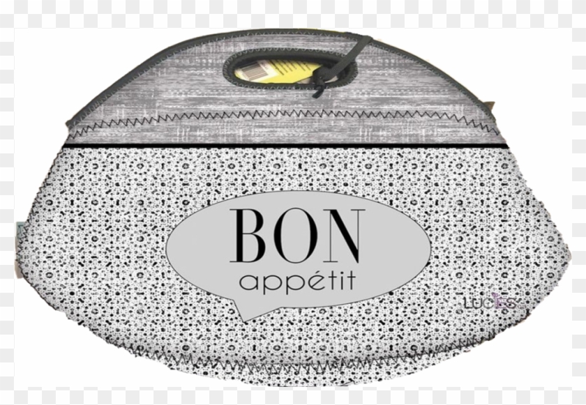 Lunch Bag Neoprene Thermos Insulated/ Bon Appetit /29x28x5 - Illustration Clipart #3845071