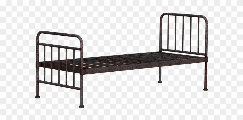 Bed Metal Bed Old Antique Rust Rusty Rusted Bars - Digital Art Clipart #3845348