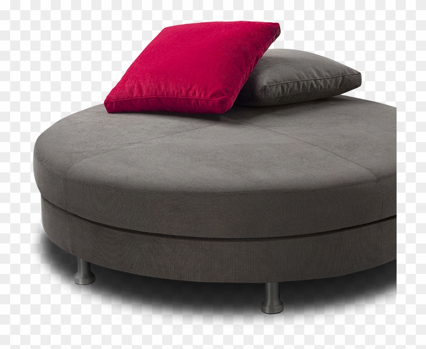 Round Sofa Without Backrest - Round Sofa Without Back Clipart #3845658