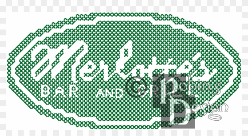 True Blood Merlottes Cross Stitch Pattern For Shirt - Merlotte's Clipart