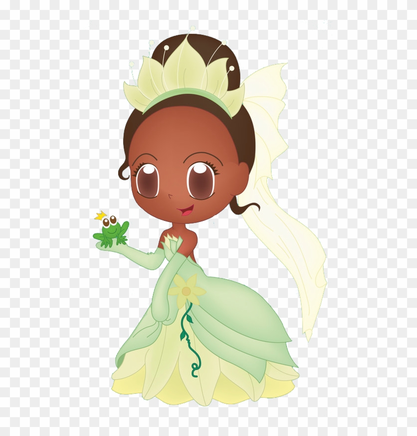 Disney Princesses Clipart Green - Princesa Tiana Baby Png Transparent Png #3846479