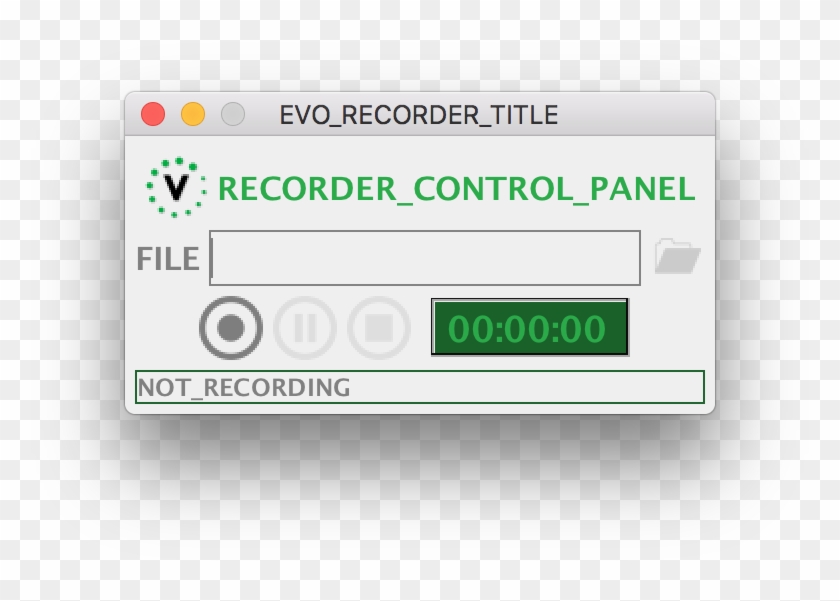Recorder Control Panel Clipart