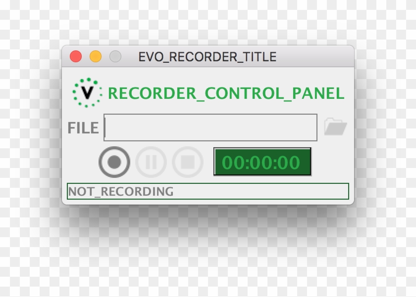 Recorder Control Panel Clipart #3846620