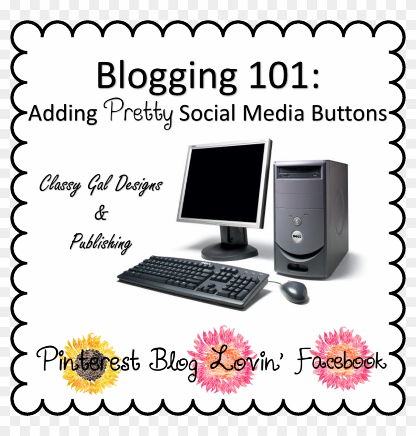 How To Make "pretty" Social Media Buttons - Computer Structure Clipart #3847192