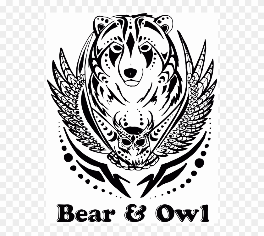 Bando Vectorized Copy Vectorized1 - Owl And Bear Clipart #3847195