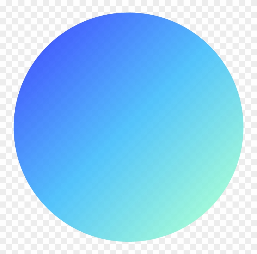 Gradient Circle Png - Blue Gradient Circle Transparent Clipart #3847306