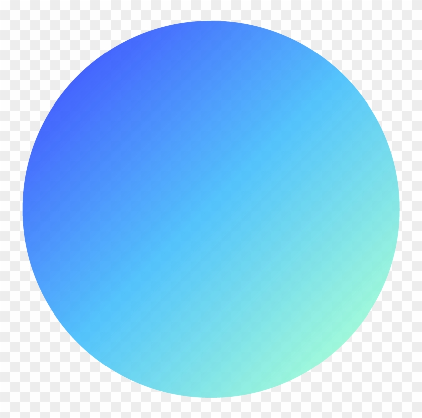 Gradient Circle Png - Blue Gradient Circle Transparent Clipart