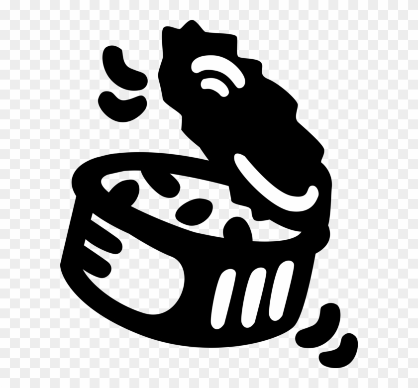 Vector Illustration Of Canned And Packaged Food Goods - Illustration Clipart