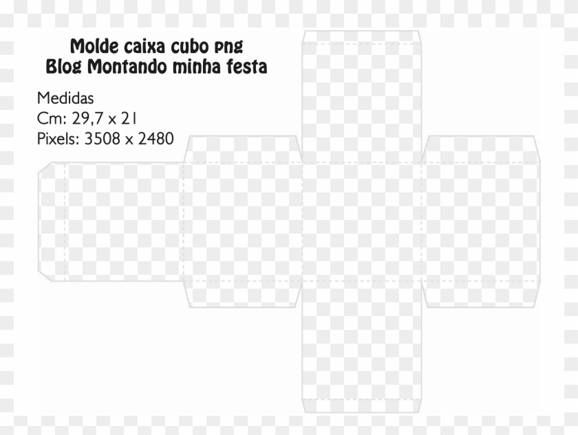 Caixa Cubo Png - Molde Caixa Cubo 3d Clipart #3848264