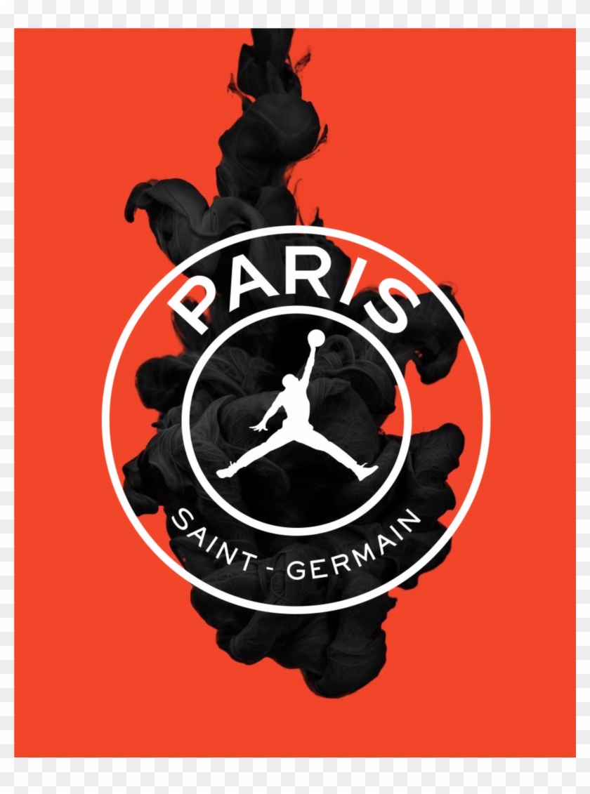 Psg Air Jordan Jordan Logo, Hypebeast Wallpaper, Apple - Psg Black Jordan Logo Clipart #3848886