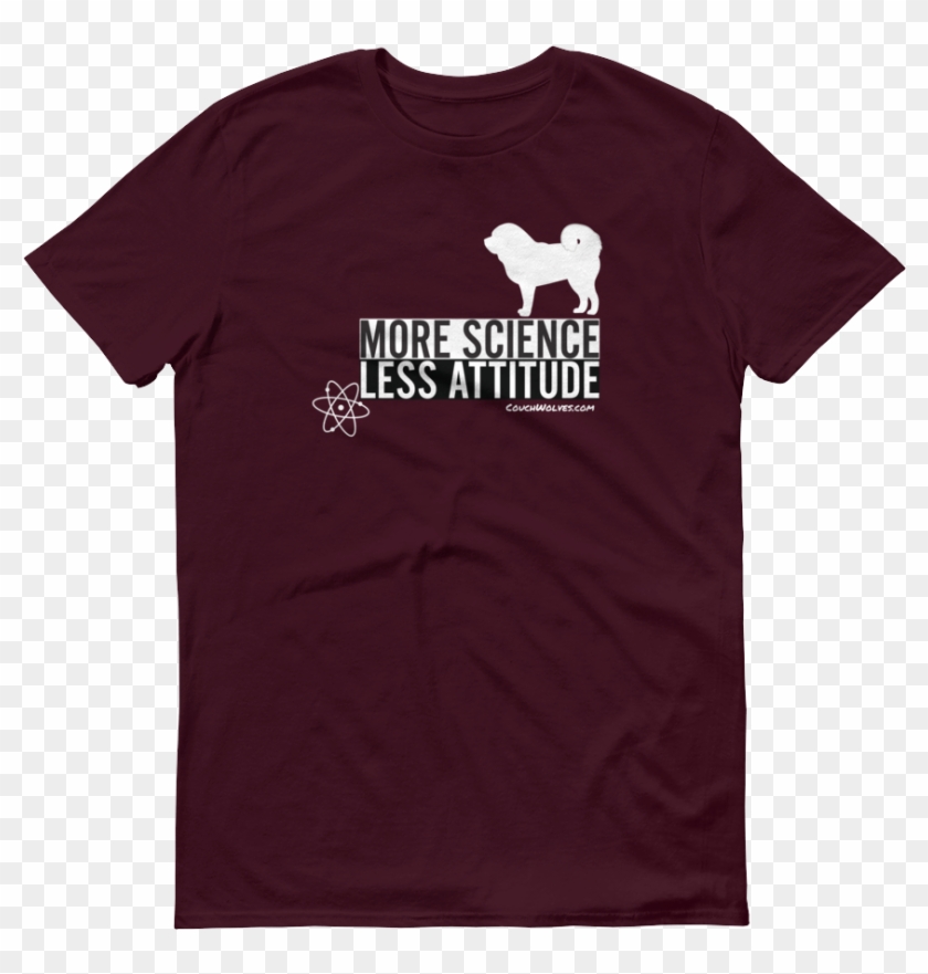 More Science Tm Inverted Mockup Front Flat Maroon - Shirt Clipart #3848947