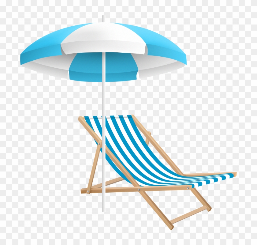 Beach Chair With Umbrella Attached Target - Beach Chair With Umbrella Png Clipart