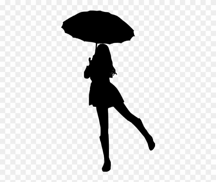 #umbrella #womanwithumbrella #rain #raining #rainingday - Silhouet Vrouw Met Paraplu Clipart #3849169