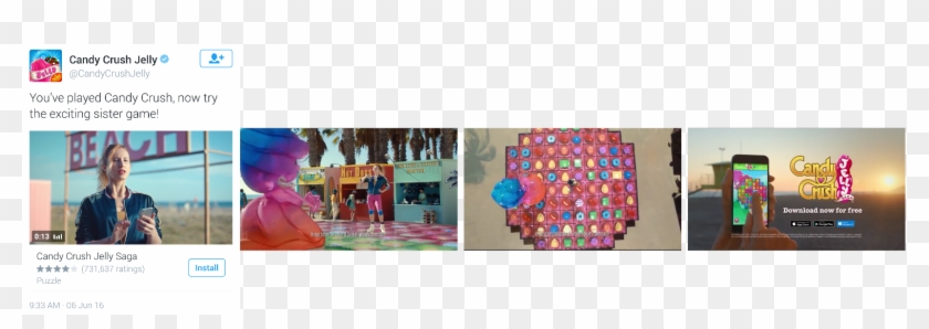 Candy Crush Jelly Twitter Video Ad - Bead Clipart #3849425