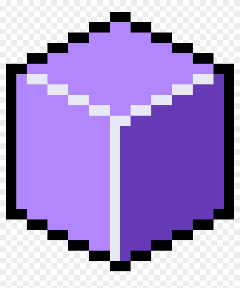 Cubo - Dibujos Cuadriculados De Emojis Clipart #3849584