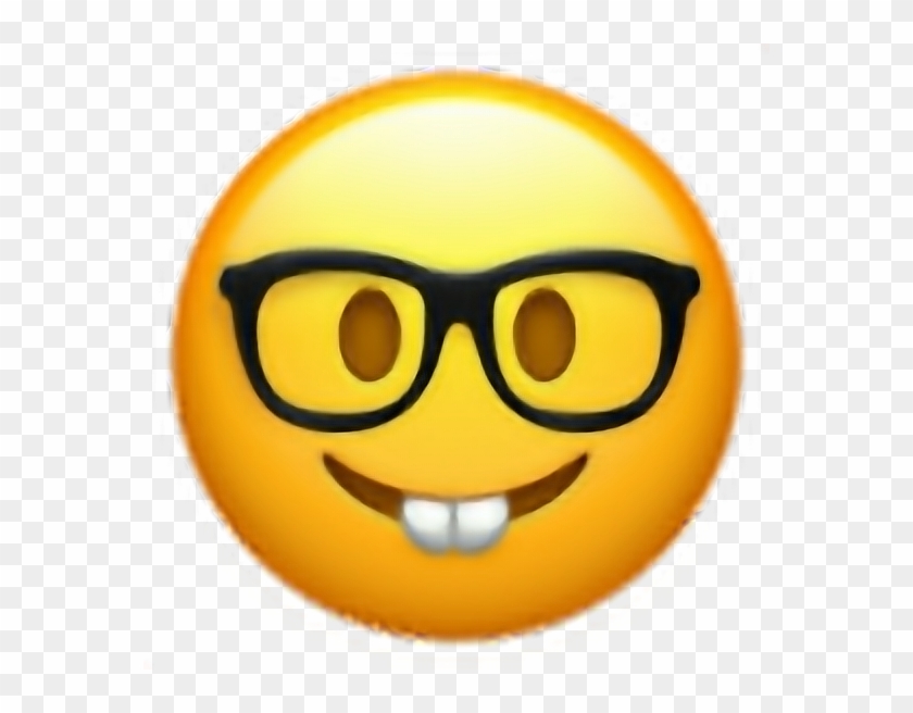 ##emoji #png #edit #tumblr #overlay #freetoedit - Nerd Face Emoji Clipart #3849701