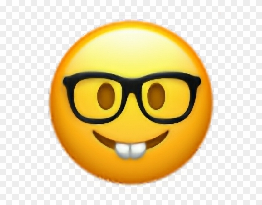 ##emoji #png #edit #tumblr #overlay #freetoedit - Nerd Face Emoji Clipart