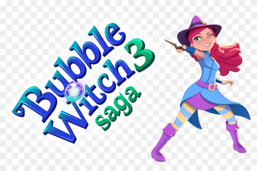 Bubble Witch Saga 3 Level 1 10 Gameplay - Cartoon Clipart #3849902