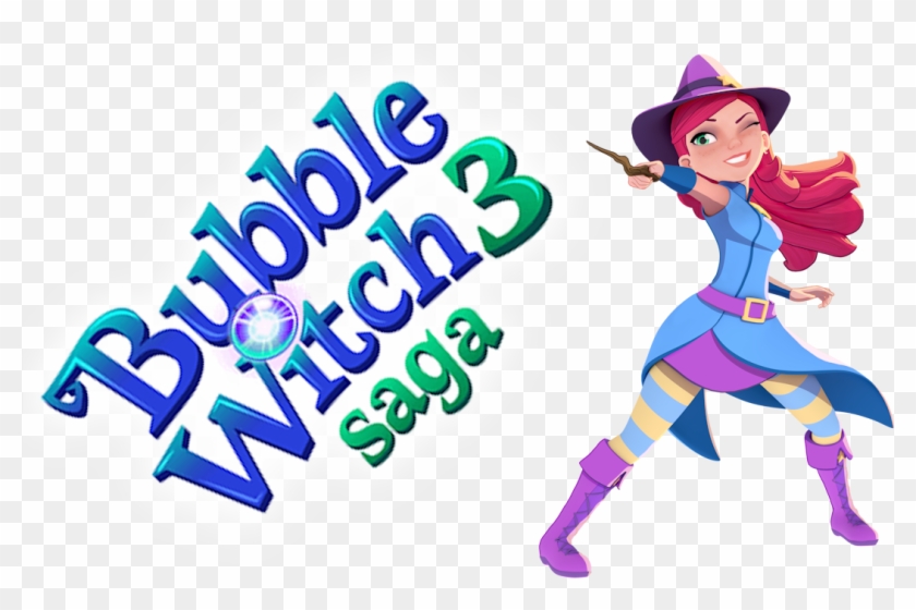 Bubble Witch Saga 3 Level 1 10 Gameplay - Cartoon Clipart #3849902