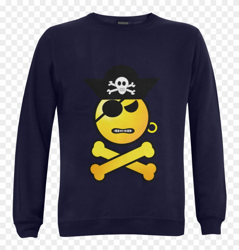 Frowning Emoji Gildan Crewneck Sweatshirt (model H01) - Long-sleeved T-shirt Clipart