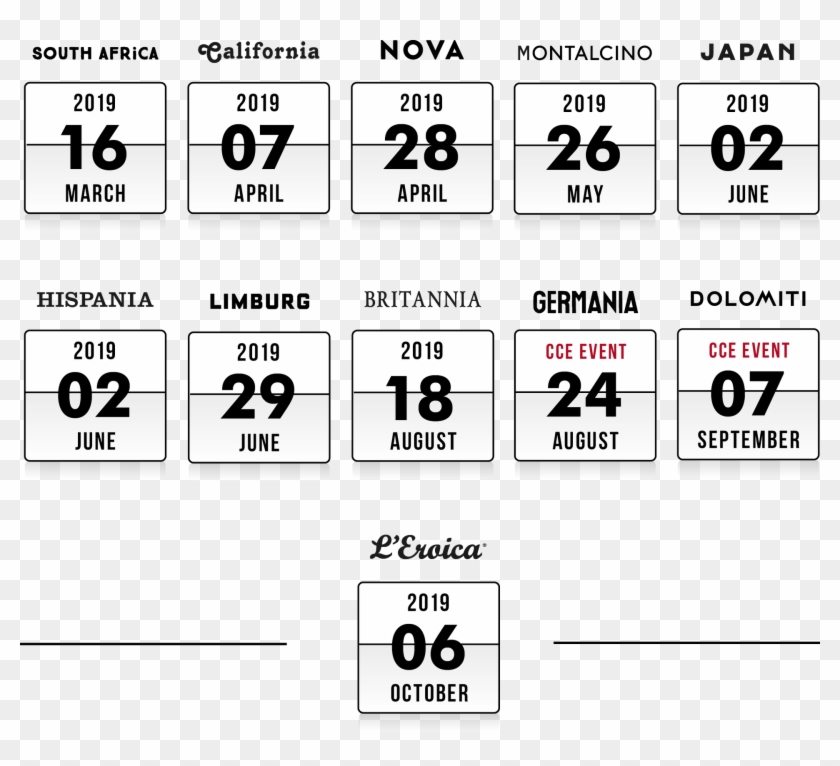 Eroica 2019 Events - Circle Clipart #3850666