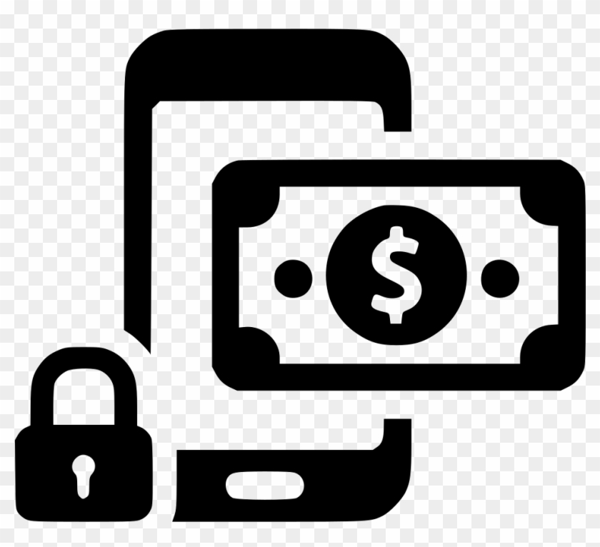 Mobile Payment Phone Secure Phone Safe Comments - Dollar Bill Icon Png Clipart #3850801