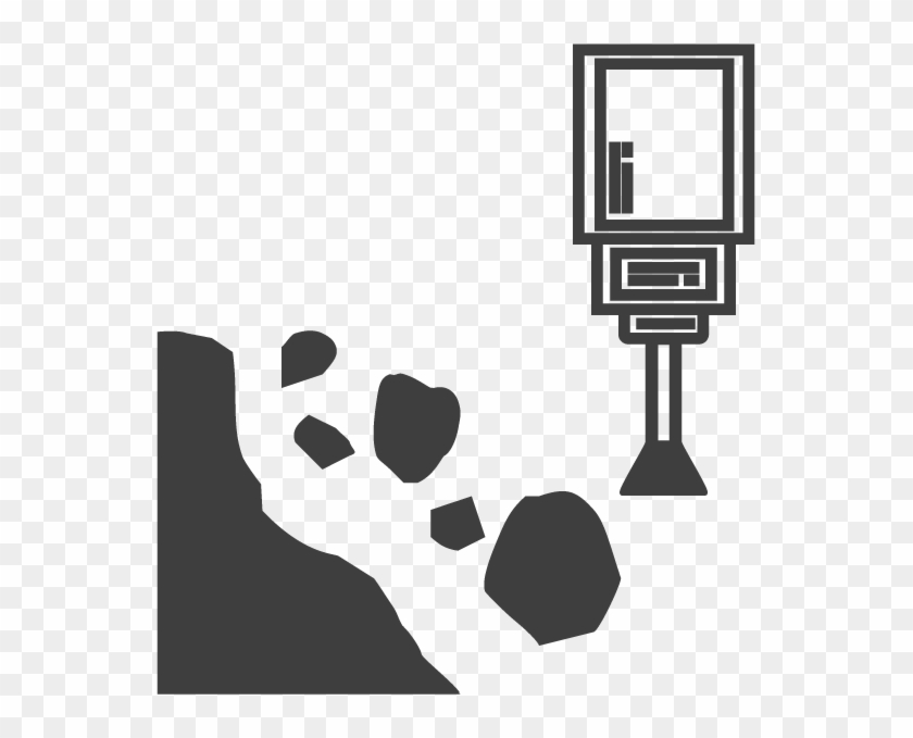 At Total Dry Hire, We Always Pride Ourselves On Buying - Falling Rocks Silhouette Clipart