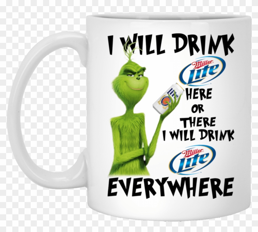 I Will Drink Miller Lite Here Or There I Will Drink - Cartoon Clipart #3851850