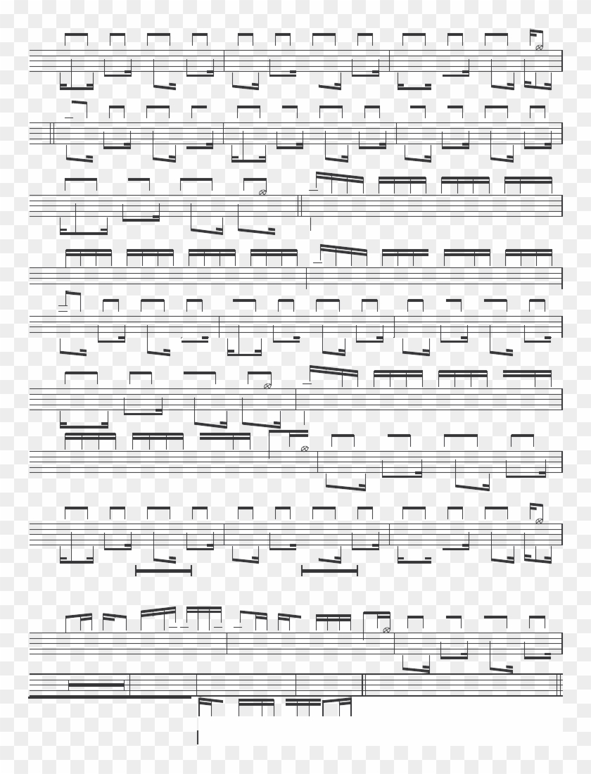 Limp Bizkit Take A Look Around Drum Sheet Clipart