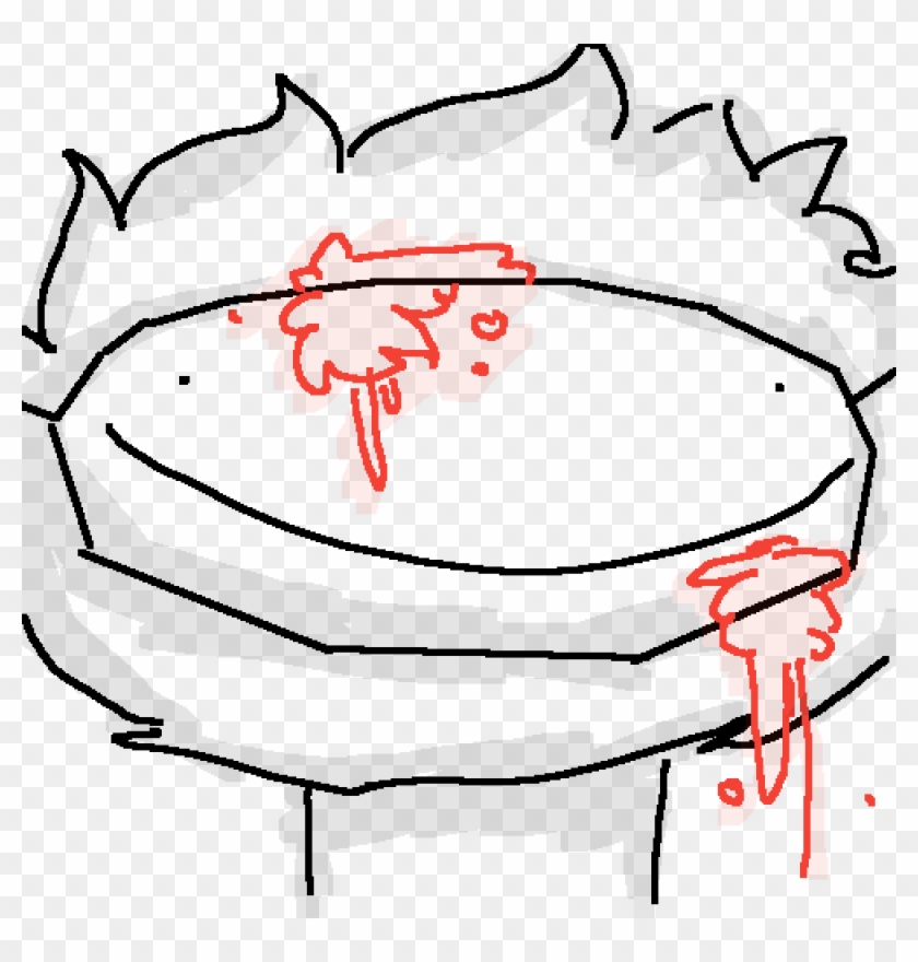 Listening Limp Bizkit - Line Art Clipart