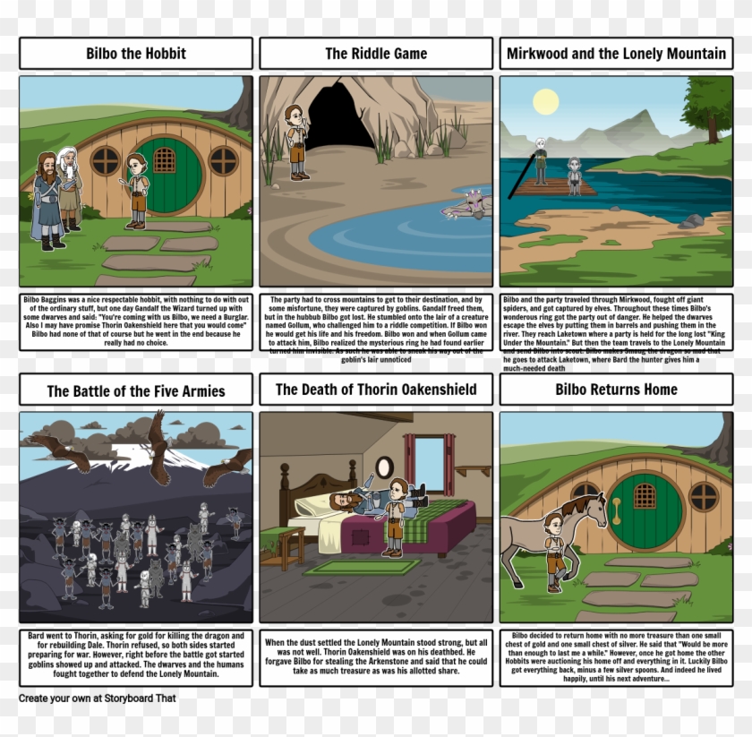 The Hobbit - Storyboard Hobbit Clipart #3852873
