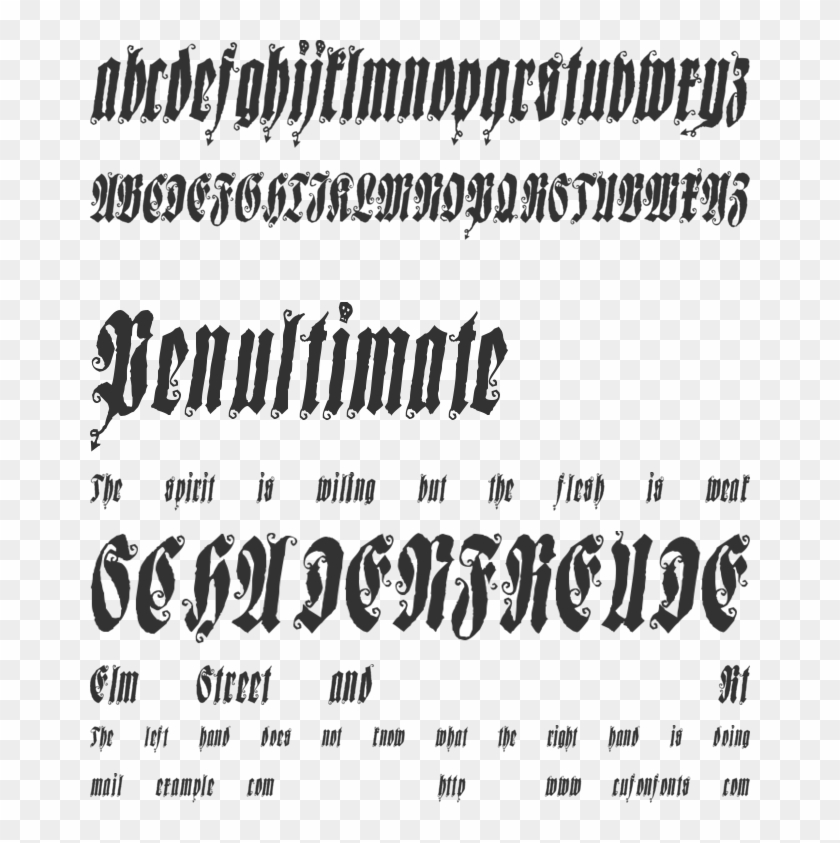Sepultura Font Preview - Calligraphy Clipart #3853354
