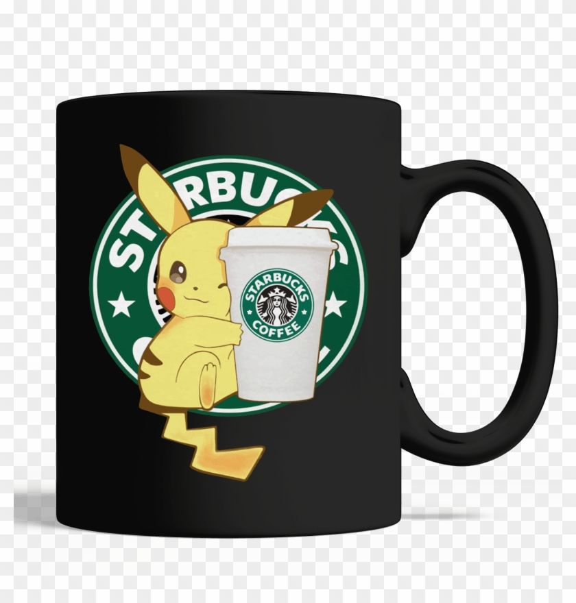 Starbucks Coffee Pikachu Mug - Pikachu Starbucks Coffee Shirt Clipart #3853575