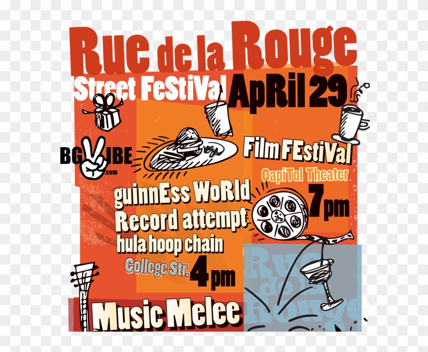 Rue De La Rouge Street Festival Will Kick Off With - Poster Clipart #3853831