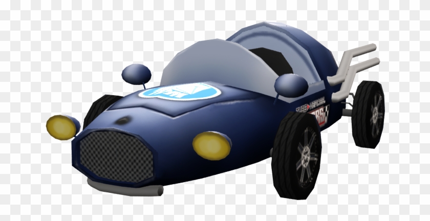 The Blue Rocket Racer - Model Car Clipart