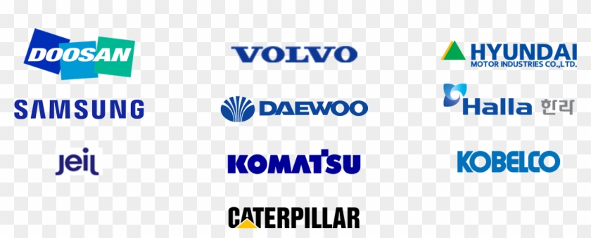 Product Type - Volvo Samsung Excavator Clipart #3854289