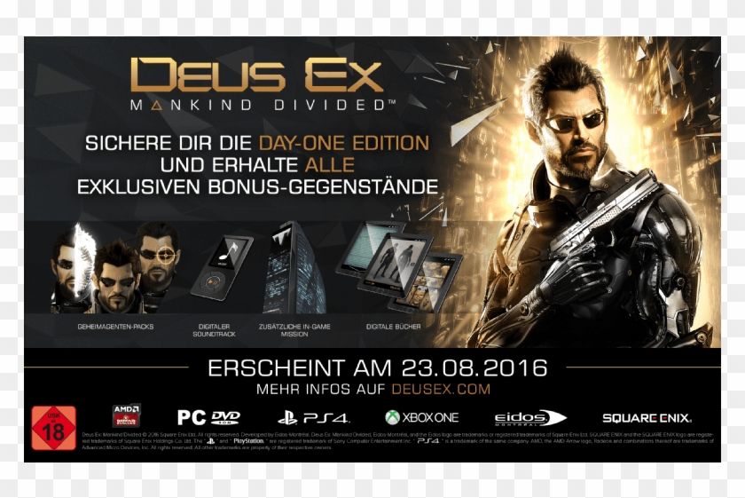 29,99 $ Now 19,99 $ - Deus Ex Mankind Divided Day One Clipart #3855069