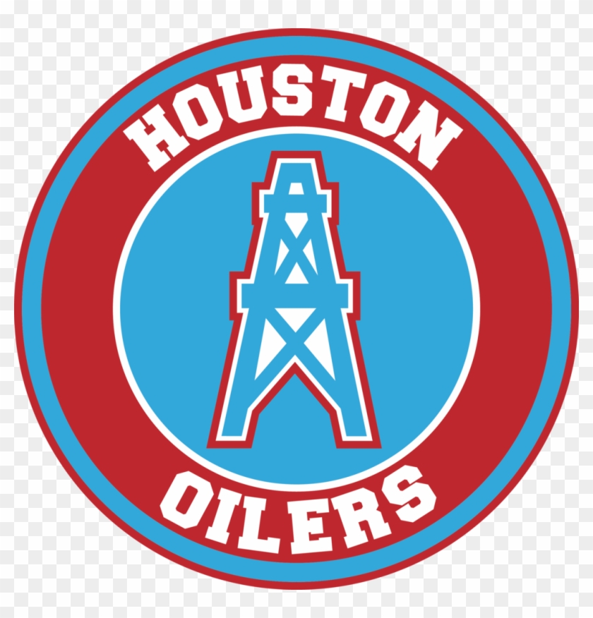 Houston Oilers Circle Logo Vinyl Decal / Sticker 5 - Houston Oilers Clipart #3855103
