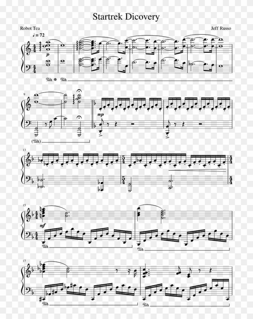 Star Trek Discovery - Sheet Music Clipart #3855447