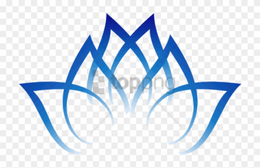 Free Png Lotus Flower Symbol Png Images Transparent - Blue Lotus Flower Clipart